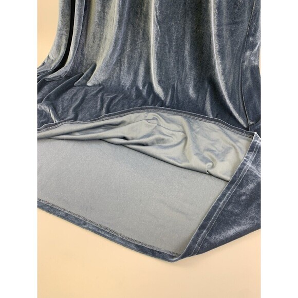 Baltic Born Sofia Velvet Maxi Dress Blue V-Neck 3/4 Sleeve Long Pullover Size XL - Picture 7 of 16